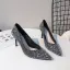 Glittrande Silver Afton Rhinestone Pumps 2020 8 cm Stilettklackar Spetsiga Pumps
