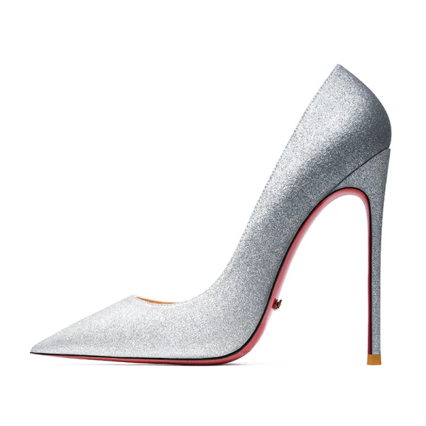 Glitzernden Himmelblau Farbverlauf Abend Pailletten Pumps 2020 12 cm Stilettos Spitzschuh Pumps