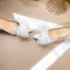 Chic / Beautiful White Wedding Shoes 2020 Leather Pearl Bow 8 cm Stiletto Heels Pointed Toe Wedding Pumps