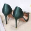 Elegant Dark Green Dancing Satin Womens Shoes 2020 10 cm Stiletto Heels Pointed Toe High Heels