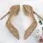 Sparkly Gold Evening Party Glitter Sequins Womens Shoes 2020 10 cm Stiletto Heels Heels Pointed Toe