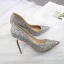 Scintillantes Mode Argenté Glitter Soirée Escarpins 2020 Paillettes 10 cm Talons Aiguilles À Bout Pointu Escarpins
