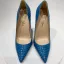 Chic / Belle Océan Bleu Vêtement de rue Motif Peau De Serpent Escarpins 2020 12 cm Talons Aiguilles À Bout Pointu Escarpins