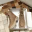 Fashion Chic / Beautiful Winter Tan Street Wear Leather Womens Boots 2020 Ankle Round Toe Boots