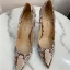 Amazing / Unique Cocktail Party Snakeskin Print Pumps 2020 Leather 10 cm Stiletto Heels Pointed Toe Pumps
