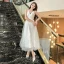 Elegant White Satin Rhinestone Wedding Shoes 2020 7 cm Stiletto Heels Pointed Toe Wedding Pumps