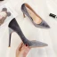 Fine Rød Ball Suede Pumps 2020 10 cm Stiletthæler Spisse Pumps