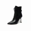 Klassieke Winter Paarse Toevallig Leer Dames Laarzen 2020 8 cm Naaldhakken / Stiletto Spitse Neus Laarzen