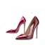 Sexy Burgundy Evening Party Patent Leather Pumps 2020 12 cm Stiletto Heels Pointed Toe Pumps