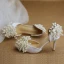 Chic Ivoire Perle Chaussure De Mariée 2020 Faux Diamant 8 cm Talons Aiguilles À Bout Pointu Mariage Talons