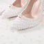 Charming Ivory Handmade  Pearl Wedding Shoes 2020 11 cm Stiletto Heels Pointed Toe Wedding Pumps
