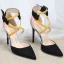 Mooie / Prachtige Oranje Straatkleding Suede Sandalen Dames 2020 X-Strap 10 cm Naaldhakken / Stiletto Spitse Neus Sandalen