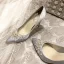 Élégant Gris Promo Satin Escarpins 2020 Perle 10 cm Talons Aiguilles À Bout Pointu Escarpins