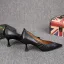Modest / Simple Black Office OL Leather Pumps 2021 7 cm Stiletto Heels Pointed Toe Pumps