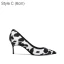 Chic / Beautiful Black White Cocktail Party Suede Pumps 2021 Leather 10 cm Stiletto Heels Pointed Toe Pumps