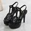 Fashion Roman Beige Street Wear Womens Sandals 2021 11 cm Stiletto Heels T-Strap Open / Peep Toe Sandals High Heels