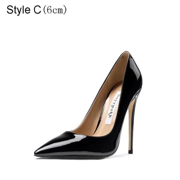 Modest / Simple Black Office OL Patent Leather Pumps 2021 10 cm Stiletto Heels High Heels Pointed Toe Pumps