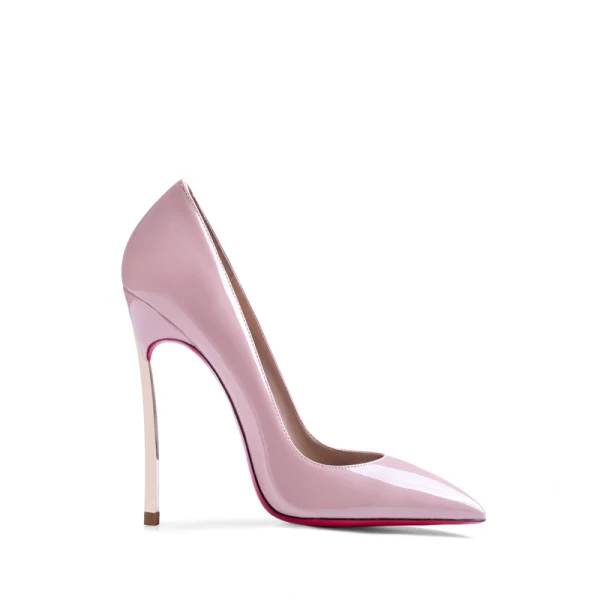 Schön Charmant Rosa Datierung Pumps 2021 Lackleder 10 cm Stilettos Hochhackige Spitzschuh Pumps