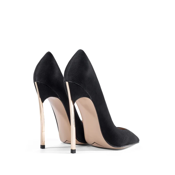 Simple Noire Bureau OL Escarpins 2021 10 cm Talons Aiguilles Talons Hauts À Bout Pointu Escarpins