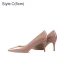 Chic / Beautiful Blushing Pink Office OL Patent Leather Pumps 2021 Leather 10 cm Stiletto Heels High Heels Pointed Toe Pumps