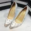 Charmant Rosa Abend Niet Pumps 2021 10 cm Stilettos Hochhackige Spitzschuh Pumps