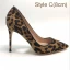Mode Bruin Avond Luipaard Print Suede Pumps 2021 12 cm Naaldhakken / Stiletto Spitse Neus Hoge Hakken