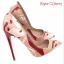 Schöne Multifarben Freizeit Gekritzel Pumps 2021 Lackleder 12 cm Stilettos Spitzschuh Hochhackige