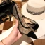 Chic / Beautiful Black Dating See-through Spotted Pumps 2021 8 cm Stiletto Heels High Heels Pointed Toe Pumps