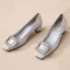 Vintage Röd Silke Satin Bal Rhinestone Pumps 2021 5 cm Stilettklackar Spetsiga Högklackade