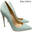 Schöne Lindgrün Cocktail Schlangenhautmuster Pumps 2021 12 cm Stilettos Spitzschuh Hochhackige