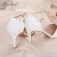 Charming Ivory Satin Wedding Shoes 2021 Rhinestone T-Strap 8 cm Stiletto Heels Pointed Toe Wedding High Heels
