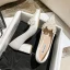 Elegant White Pearl Rhinestone Satin Wedding Shoes 2021 7 cm Thick Heels High Heels Pointed Toe Wedding Pumps