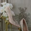 Charming White Lace Rhinestone Wedding Shoes 2021 Leather 7 cm Stiletto Heels High Heels Pointed Toe Wedding Pumps