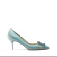 Illusion Mint Green Rhinestone Embroidered Prom Pumps 2021 Leather 6 cm Stiletto Heels High Heels Pointed Toe Pumps