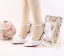 Sexy Ivory / Creme Brautschuhe 2021 Knöchelriemen Schleife 9 cm Stilettos Spitzschuh Hochzeit Hochhackige High Heels