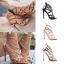 Sexy Gold Evening Party Womens Sandals 2021 11 cm Stiletto Heels Open / Peep Toe High Heels Sandals