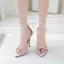Sexy Silver Laser Evening Party High Heels Womens Sandals 2021 11 cm Stiletto Heels Open / Peep Toe Sandals
