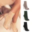 Chic / Beautiful Dark Green Casual Pierced Knitting Womens Sandals 2021 11 cm Stiletto Heels Open / Peep Toe High Heels Sandals
