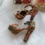 Luxus / Herrlich Barocke Braun Perle Strass Ball Sandalen Damen 2021 Leder Wasserdichte Knöchelriemen 14 cm Thick Heels Peeptoes Hochhackige