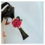 Vintage / Retro High-end Black Pageant Womens Sandals 2021 Leather Embroidered Ankle Strap 10 cm Stiletto Heels Open / Peep Toe High Heels