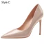 Fashion Burgundy Evening Party Patent Leather Pumps 2021 Leather High Heels 10 cm Stiletto Heels Pointed Toe Pumps