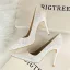 Glittrande Champagne Afton Paljetter Pumps 2021 Högklackade 9 cm Stilettklackar Spetsiga Pumps