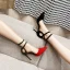 Chic / Belle Noire Cocktail Daim Sandales Femme 2021 Bride Cheville 10 cm Talons Aiguilles À Bout Pointu Sandales Talons Hauts