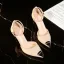 Charmant Blau Freizeit Strass Wildleder Sandalen Damen 2021 Knöchelriemen 8 cm Stilettos Spitzschuh Sandaletten Hochhackige