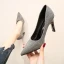 Scintillantes Noire Glitter Soirée Escarpins 2021 8 cm Talons Aiguilles À Bout Pointu Escarpins Talons Hauts