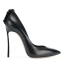 Fashion Black Cocktail Party Pumps High Heels 2021 Leather 10 cm Stiletto Heels Pointed Toe Pumps