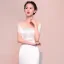 Elegante Ivory / Creme Brautkleider 2018 Mermaid Blumen Schleife Eckiger Ausschnitt Rückenfreies Kurze Ärmel Kapelle-Schleppe Hochzeit