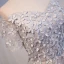 Chic / Belle Gris de retour Robe De Graduation 2018 Princesse Appliques En Dentelle Noeud De l'épaule Dos Nu Manches Courtes Courte Robe De Ceremonie