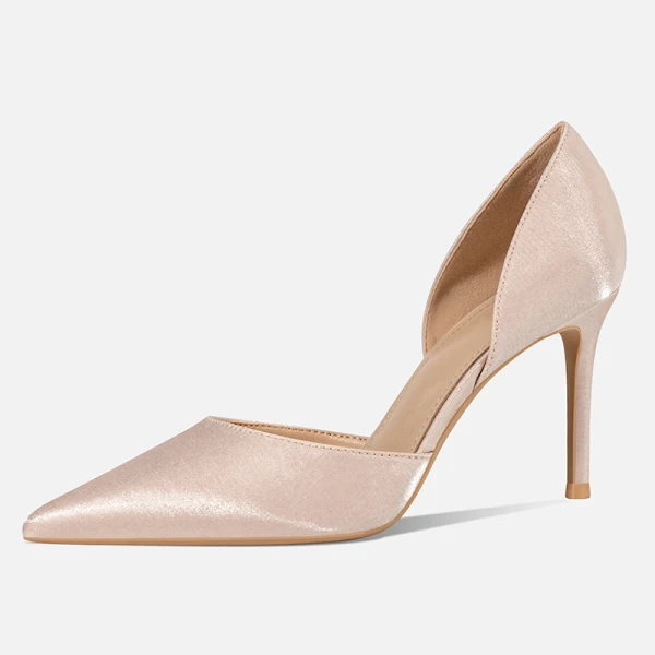 Chic / Beautiful Office OL Satin Silk Womens Shoes 2021 8 cm Stiletto Heels Pointed Toe Pumps High Heels