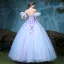 Vintage Quinceañera Lavendel Ballkjoler 2018 Ballkjole Appliques Rhinestone Kjæreste Ryggløse Uten Ermer Lange Formelle Kjoler